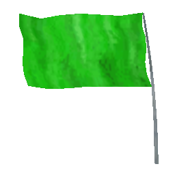 Флаг (зеленый) [деталь тюнинга] - №33746