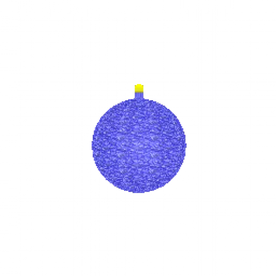 Новог. игрушка (синяя) [деталь тюнинга] - №32576