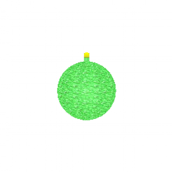 Новог. игрушка (зеленая) [деталь тюнинга] - №35012