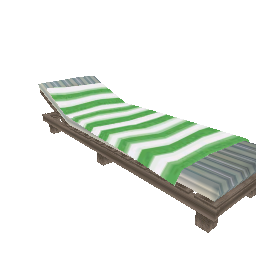 Зеленый Пляжный Лежак (объект) - №32770