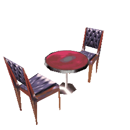 Два стула со столом (объект) - №32142