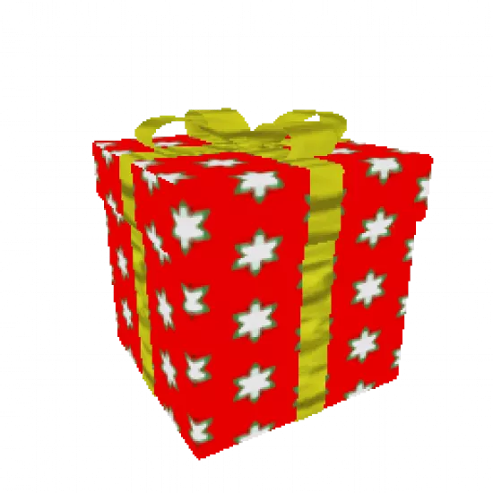 Ярко-красный подарок - №75583