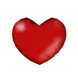 Сердце на груди красное - №75431