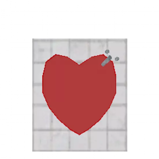 Маска лицо в сердечке - №34384