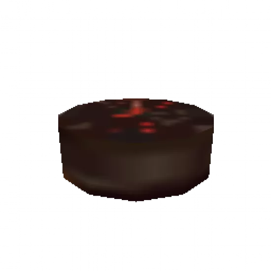 Черный праздничный торт (объект) - №32598