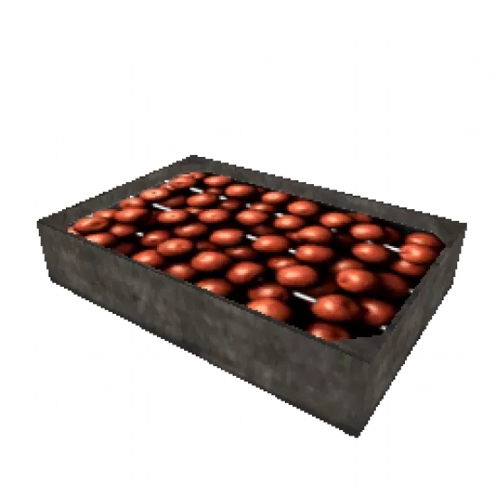 Ящик с красными яблоками (объект) - №34299