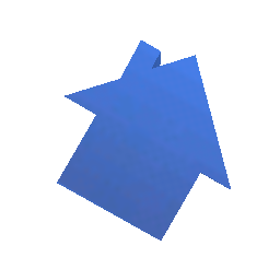 Значок синего домика - №73478