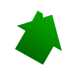 Значок зеленого домика - №34466
