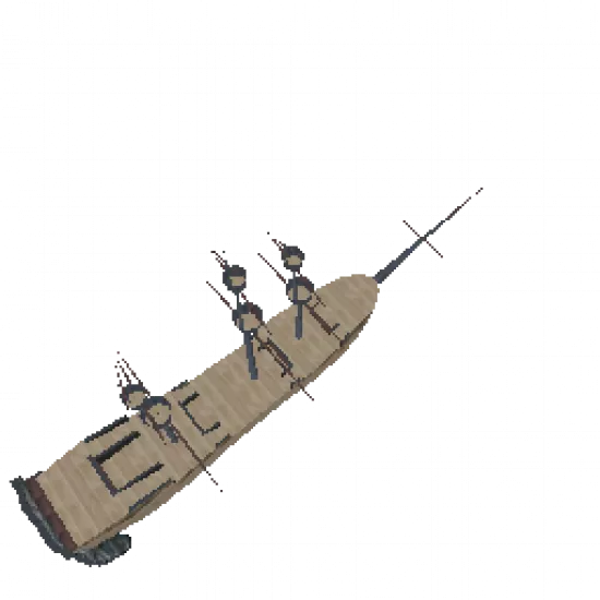 Пиратский корабль за спиной - №75908