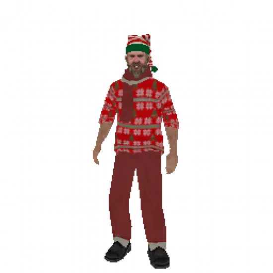 Скин: Новогодний бомж #4 (ID: 456) - №73507