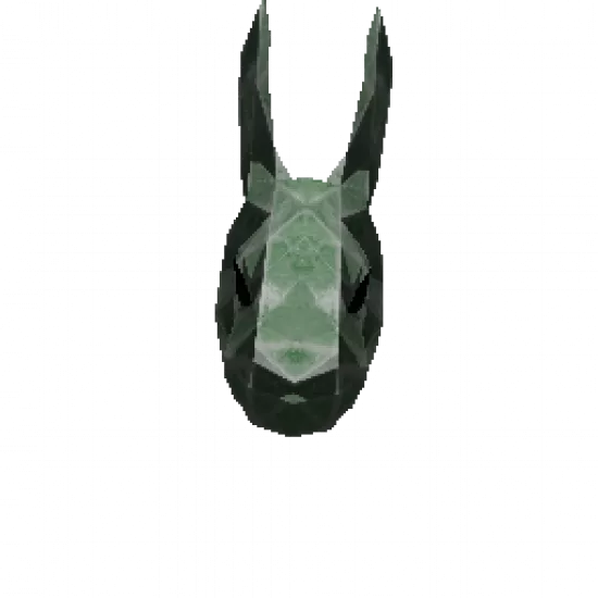 Маска кролика Изумрудная - №31833