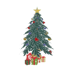 Новогодняя елка с подарками - №73241