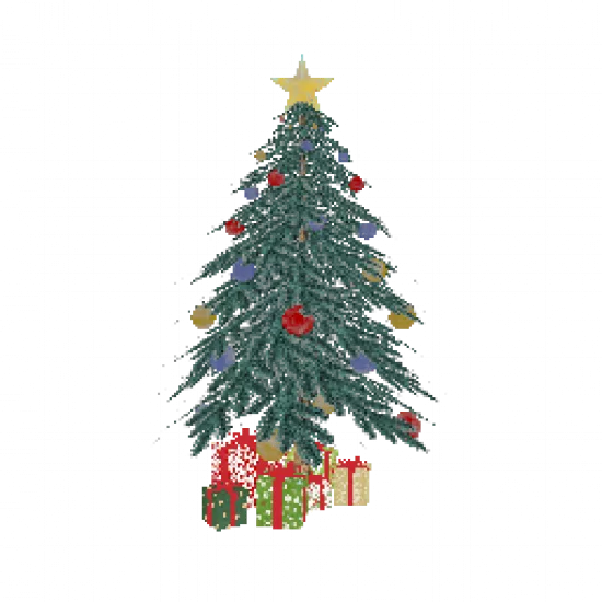 Новогодняя елка с подарками - №73241