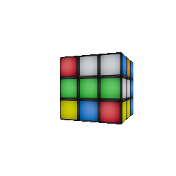 Анимированный Кубик-Рубика на спину - №31874