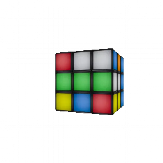 Анимированный Кубик-Рубика на спину - №31874