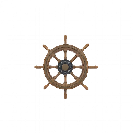 Корабельный штурвал на спину - №31755