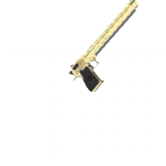 Золотой длинный Desert Eagle - №68257