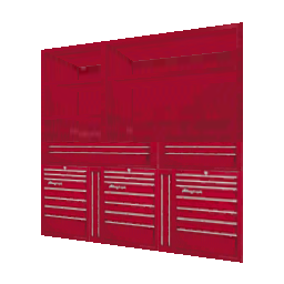 Красный шкаф с инструментами - №68458