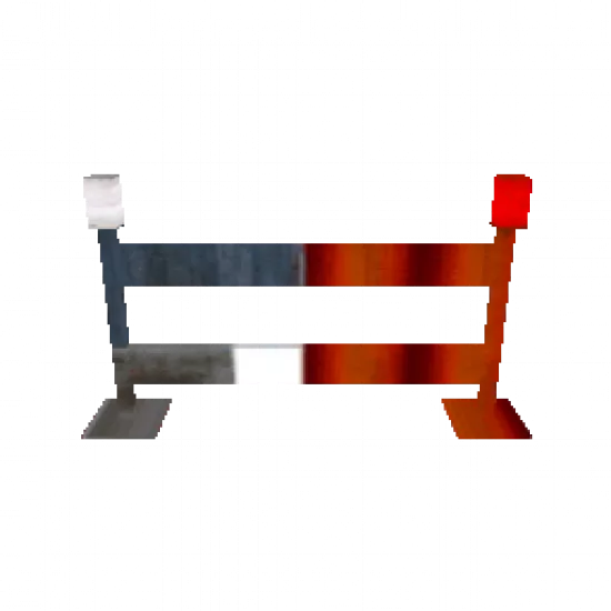 Красно-синий забор - №67933