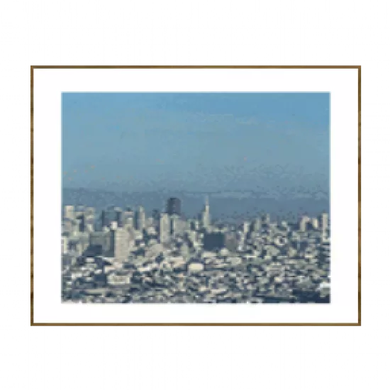 Картина с пейзажем города - №68575