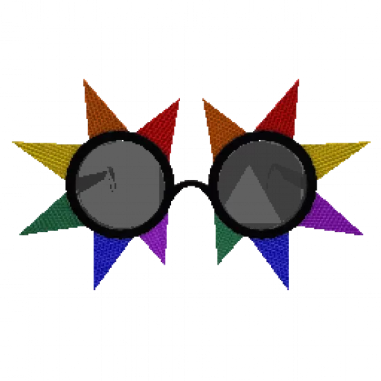 Очки с блёстками - №73161