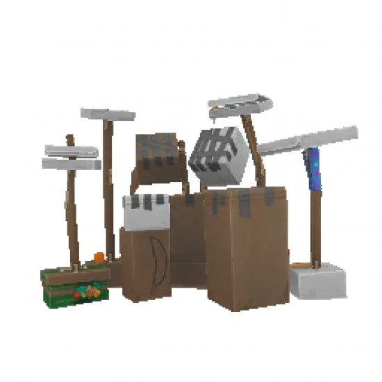 Объект: Картонная барабанная установка - №78018