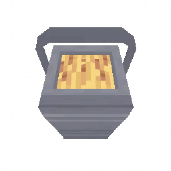 Ведро с пиксельным кормом - №85396