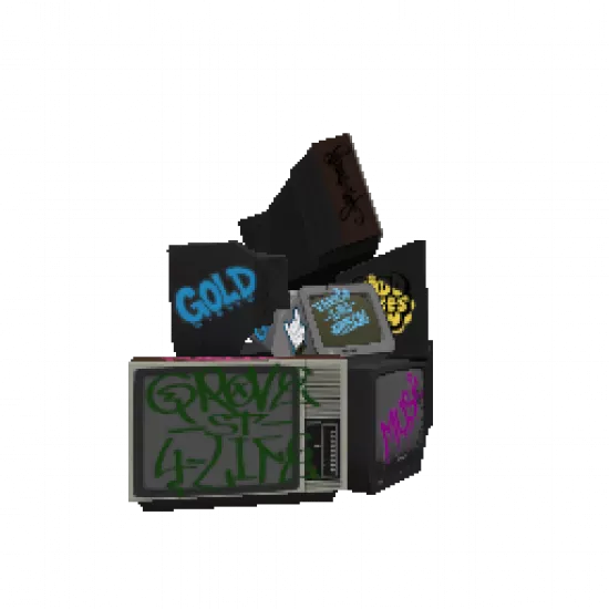 Объект: Телевизоры в граффити - №87273