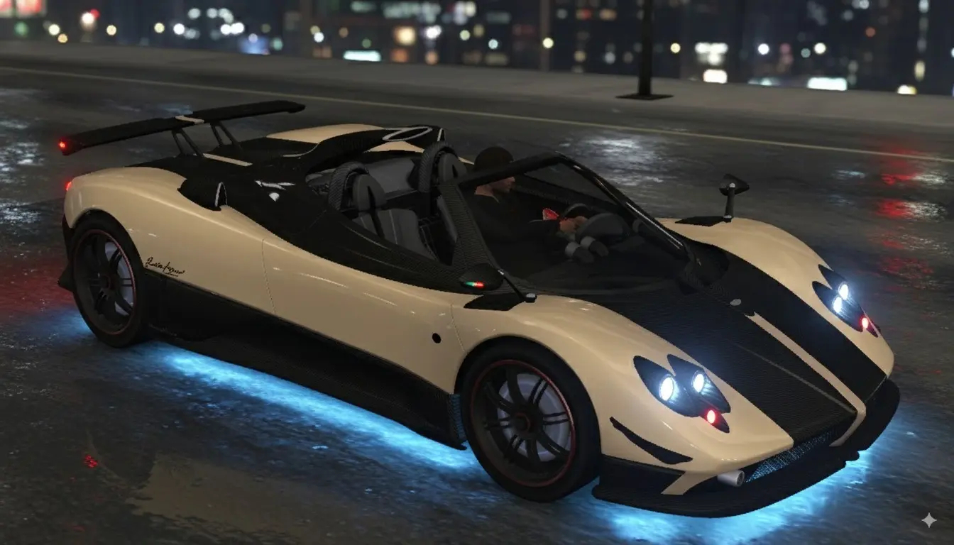 Pagani Zonda Cinque #1, background, на Arizona RP