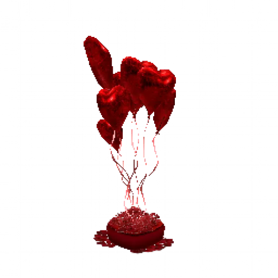 Объект: Клумба с шариками в виде сердца - №91636