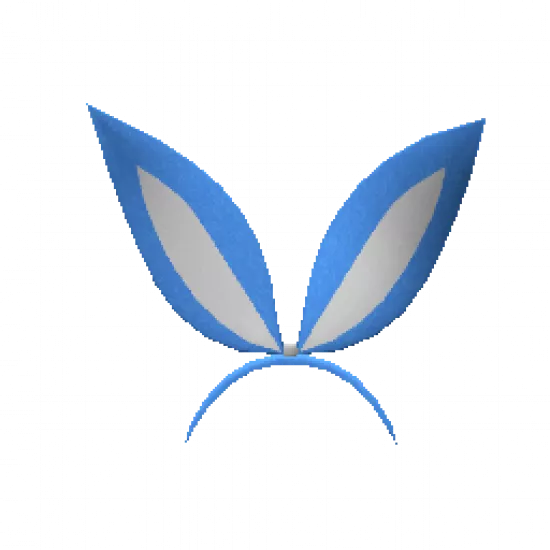 Ушки зайчика «Голубые» - №91546