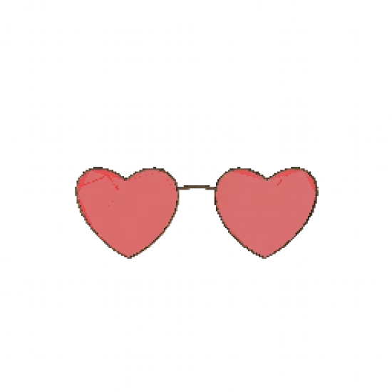 Очки 'Красные сердца' - №91431
