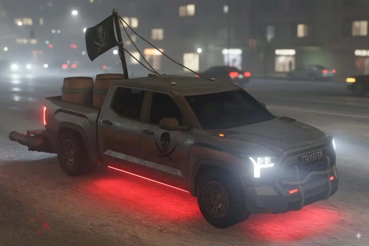 Toyota Tundra Pirate #2, background, на Arizona RP