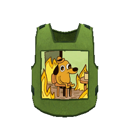 Бронежилет Горящий пес - №91066