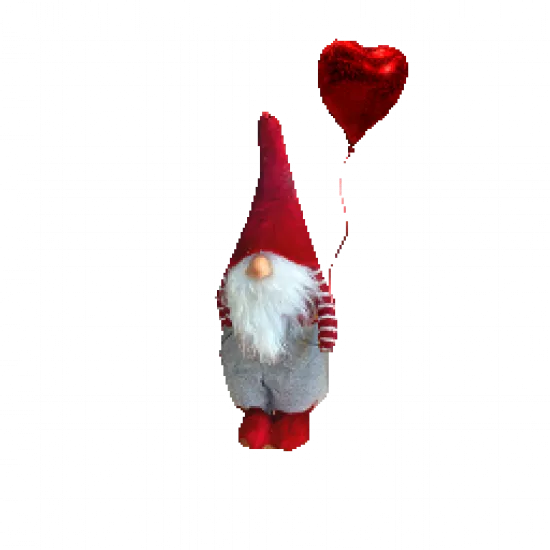 Компенсация: Садовый гном с валентинкой - №95440