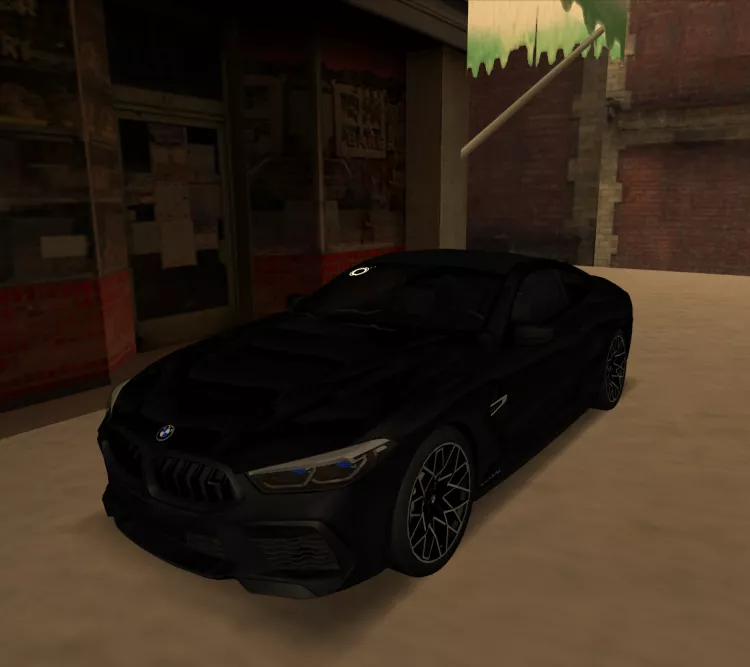 BMW M8 #2, background, на Arizona RP