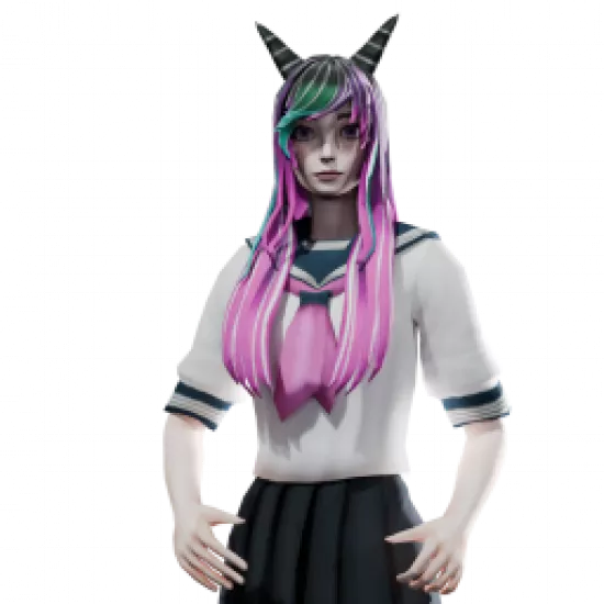 Анимешная-эмо девочка - №97321