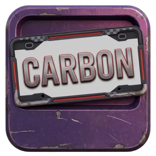 Номерная рамка: Carbon - №100304