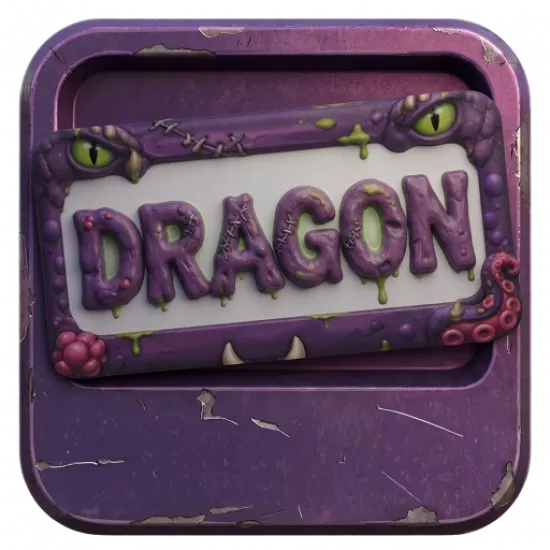 Номерная рамка: Dragon - №100300
