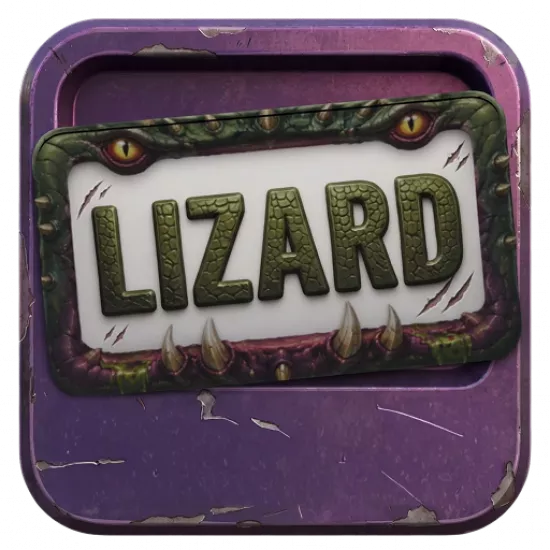 Номерная рамка: Lizard - №100298