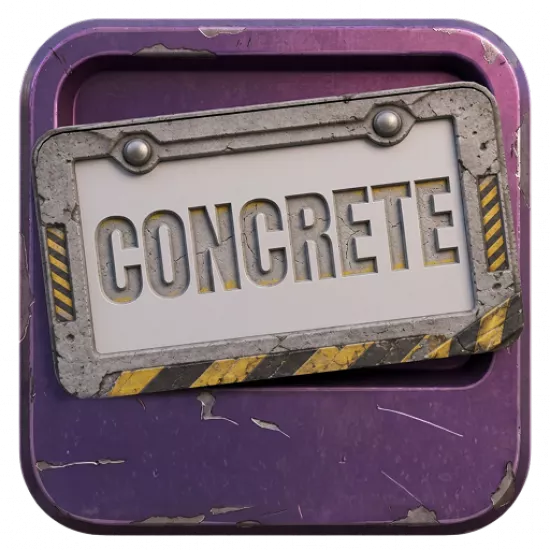 Номерная рамка: Concrete - №100296