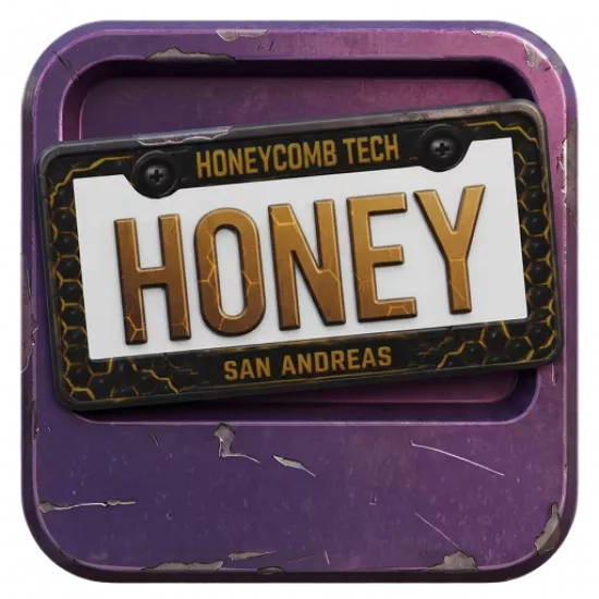 Номерная рамка: Honey - №100294