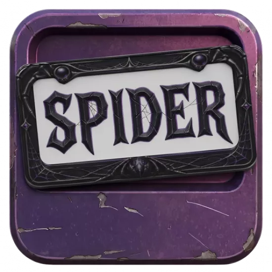 Номерная рамка: Spider - №100291